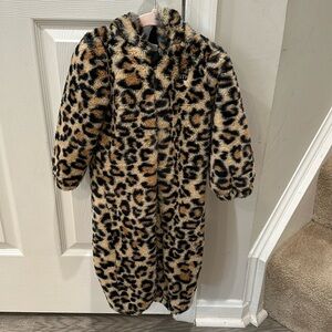 KITH KIDS BABY TEDDY COVERALL - Leopard Print